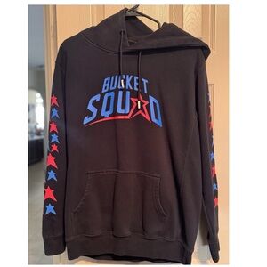 BKTSQD Bucket Squad Black Hoodie Sweatshirt Men's Medium
